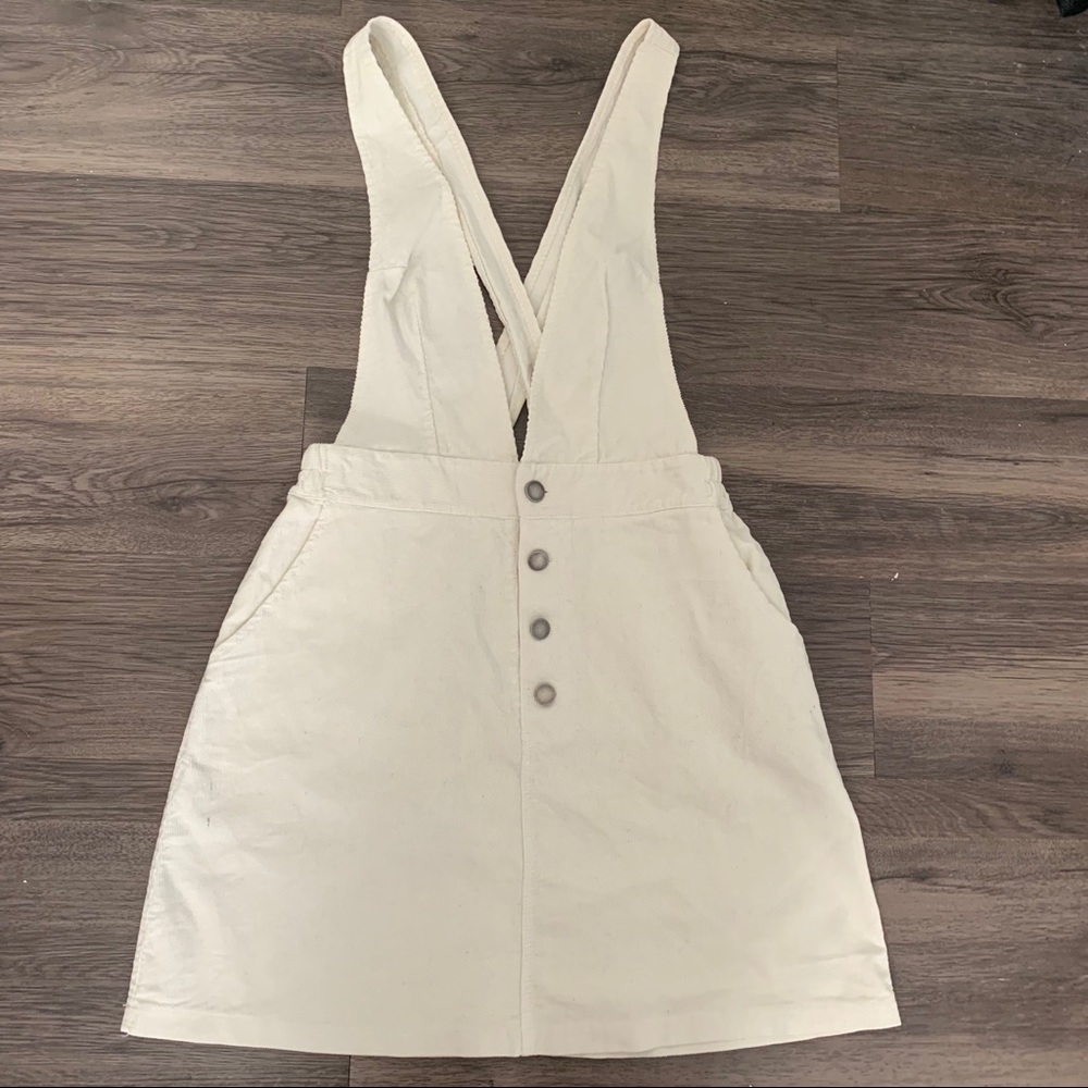 NWT AEO Don’t Ask Why Overall Corduroy Skirt